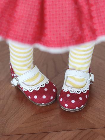 BJD Shoes Polka Dot Shoes for YOSD Size Ball-jointed Doll