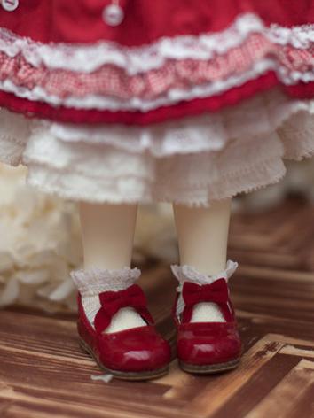 BJD Leather Velvet Shoes for YOSD/MSD 1/8 Size Ball-jointed Doll