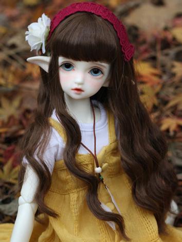 BJD Wig Girl Long Curly Hair for YOSD/MSD/SD 1/8 Size Ball-jointed Doll
