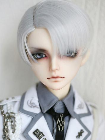 BJD Wig Brown/Silver Short Hair for YOSD/MSD Size Ball-jointed Doll