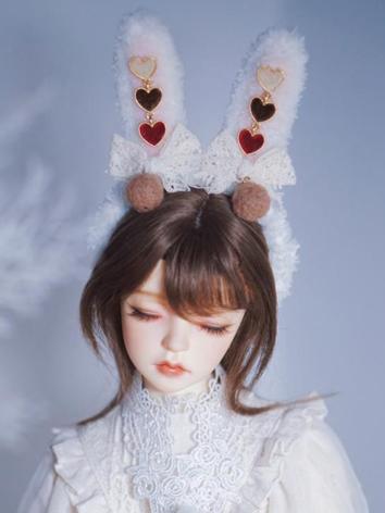 BJD Headwear Rabbit Ear Headband for SD/MDD Size Ball-jointed Doll