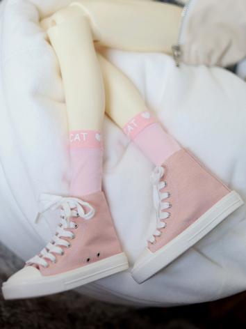 BJD Shoes High-top Canvas Shoes Sneakers for MSD/SD/70cm Size Ball Jointed Doll