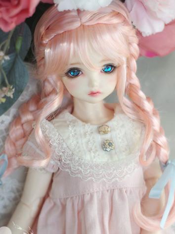 BJD Wig Double Braided Long Hair for YOSD/MSD/SD/MDD Size Ball Jointed Doll