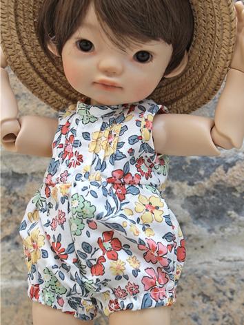 BJD Clothes Floral Sleeveless Jumpsuit for YOSD Size Ball Jointed Doll