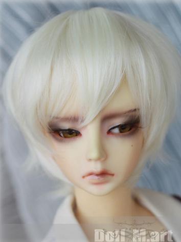 BJD Wig Boy Light Gold Short Hair for SD Size Ball Jointed Doll