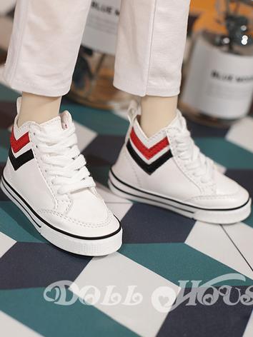 BJD Shoes High-top Casual Sport Shoes for MSD/SD/70cm Size Ball Jointed Doll