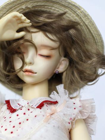 BJD Wig Melange Lady-like Curly hair for SD Size Ball Jointed Doll