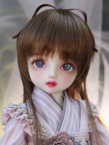 BJD Wig Gold/Brown Cute Hair for MSD Size Ball-jointed Doll