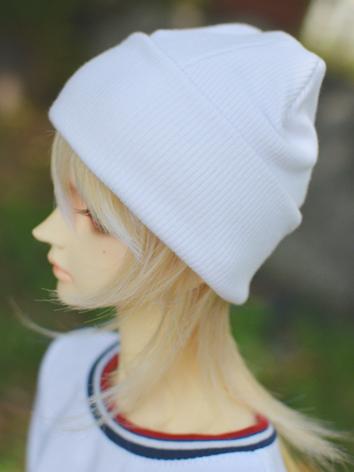 BJD Hat White/Black Threaded Cap A026 for MSD/SD/70cm Size Ball Jointed Doll