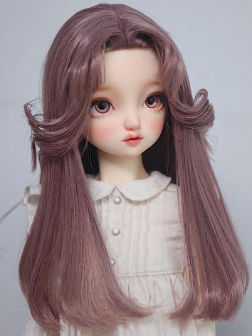 BJD Wig Centre Parting Curly Hair for SD/MSD Size Ball-jointed Doll