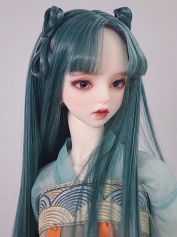 BJD Wig Ancient-style Bowknot Hair for SD/MSD Size Ball-jointed Doll