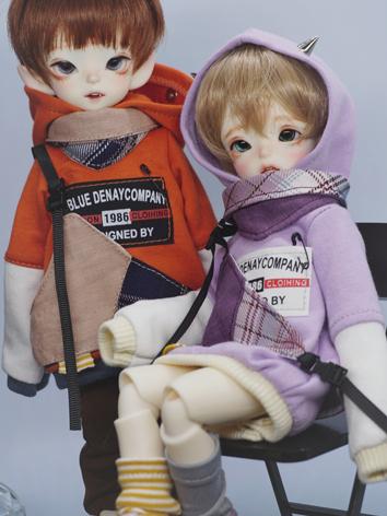 BJD Clothes Boy Hoodie Vest and Trousers Suit Outfit for MSD/YOSD Ball-jointed Doll