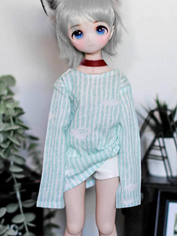 BJD Clothes Vertical Striped Pullover for MSD/SD/70CM Size Ball-jointed Doll