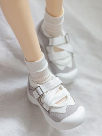 BJD Shoes Soft Sole Cross Lace-up Shoes for MSD/70cm Size Ball-jointed Doll