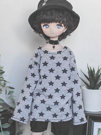 BJD Clothes Star Crew Neck Pullover for MSD/MDD/SD/70CM Size Ball-jointed Doll