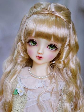 BJD Wig Girl Wavy Hair for MSD/SD Size Ball-jointed Doll