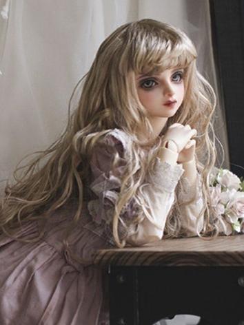 BJD Wig Girl Thick Curly Hair for SD Size Ball-jointed Doll