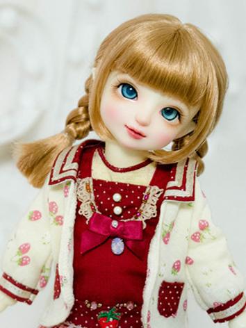 BJD Wig Girl Gold Long Hair for YOSD/MSD Size Ball-jointed Doll