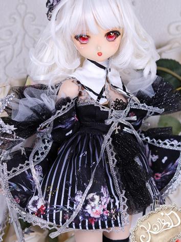 BJD Clothes Silver&Black Dress Suit for MDD Size Ball-jointed Doll