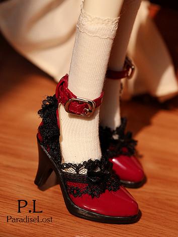 BJD Shoes Buckle Lace High ...