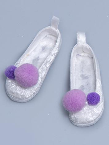 BJD Shoes Girl White Shoes Rshoes45-23 for MSD Size Ball-jointed Doll