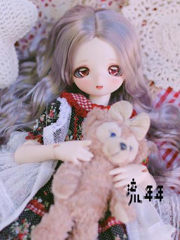 BJD Wig Girl Centre Parting Wavy Hair for SD/MSD Size Ball-jointed Doll