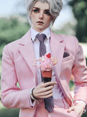 BJD Clothes Gentleman Pink Suit for ID75/POPO68/LoongSoul73/AS74 Size Ball-jointed Doll