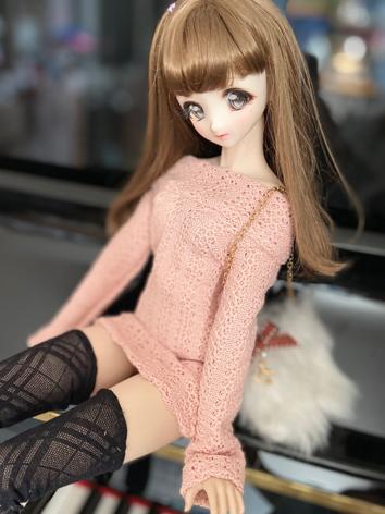 BJD Clothes Fashion Off-shoulder Long Sweater for SD/MSD Size Ball-jointed Doll