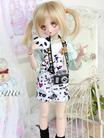 BJD Clothes Casual Panda Overalls Suit for MSD/MDD Size Ball-jointed Doll