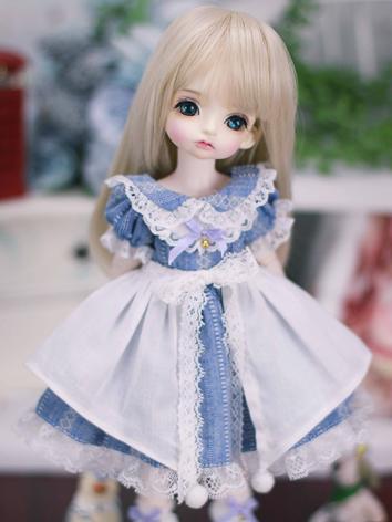BJD Clothes Girl Blue Dress Suit for YOSD Size Ball-jointed Doll