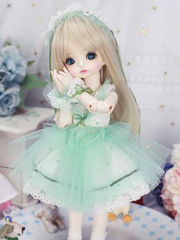 BJD Clothes Girl Green Top and Skirt Suit for YOSD Size Ball-jointed Doll