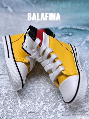 BJD Shoes Yellow Stitching High-top Shoes for SD Size Ball-jointed Doll