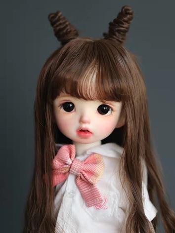 BJD Wig Long Curly Styling Hair for MSD/YOSD Size Ball-jointed Doll