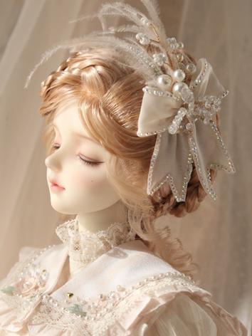BJD Vintage Crystal Bow Pearl Hairband JE321111 for SD Size Ball-jointed Doll