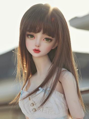 BJD Wig Girl Pretty Medium-length Hair for SD/MSD Size Ball-jointed Doll