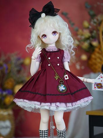 BJD Clothes Red/Blue Cute Dress Suit for SD/MSD/YOSD Size Ball-jointed Doll