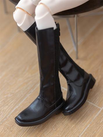BJD Shoes Black Knee Boots for MSD/SD/70cm Size Ball-jointed Doll