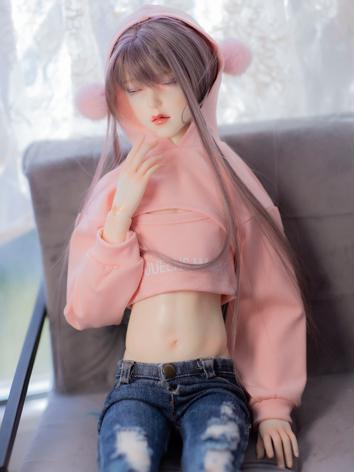 BJD Clothes Pink Short Coat and Sling for MSD/SD13/SD17/70cm/ID75 Size Ball-jointed Doll