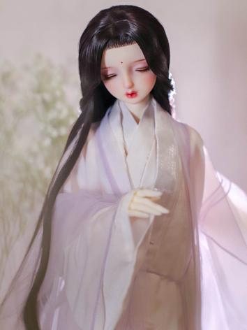 BJD Wig Girl Black Ancient-style Hair for SD Size Ball-jointed Doll