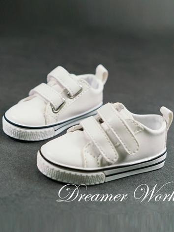 BJD Shoes White/Black Casual Shoes for SD Size Ball-jointed Doll