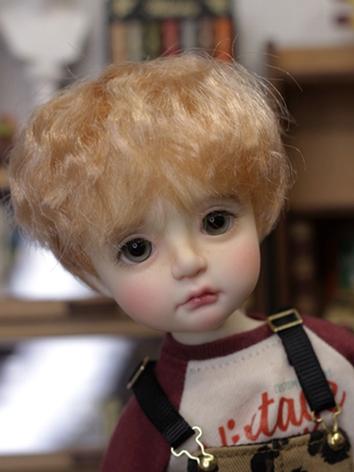 BJD Wig Curly Short Hair for YOSD/MSD/SD 1/8 Size Ball-jointed Doll