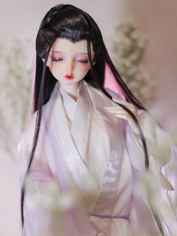 BJD Wig Girl Black Ancient-style Hair for SD Size Ball-jointed Doll