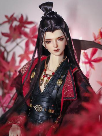 BJD Wig Black Ancient-style Hair for SD Size Ball-jointed Doll