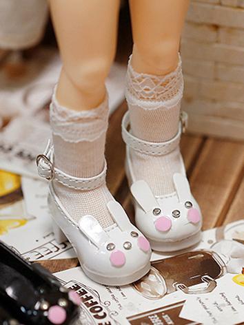 BJD Shoes Cute Rabbit High Heels for YOSD Size Ball-jointed Doll