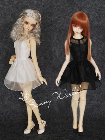 BJD Clothes Black/White Puffy Skirt for SD Size Ball-jointed Doll