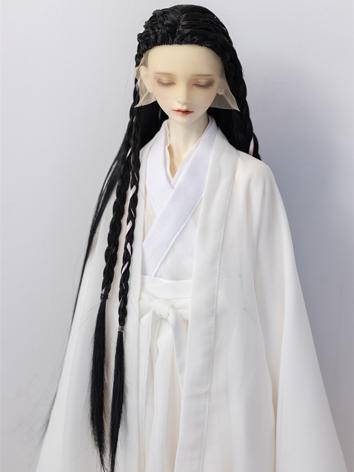 BJD Wig Ancient-style Black Braid Hair for SD Size Ball-jointed Doll