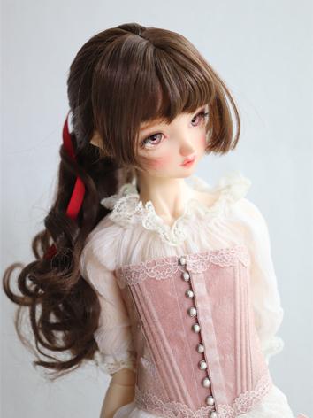 BJD Wig Single Ponytail Curls for YOSD/MSD/SD Size Ball-jointed Doll