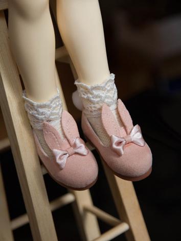 BJD Shoes Cute Rabbit Ear Shoes for MSD Size Ball-jointed Doll