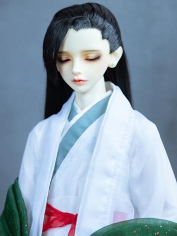BJD Wig Black Ancient-style Long Hair for SD Size Ball-jointed Doll