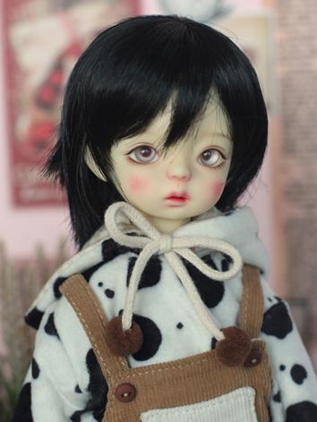 BJD Wig Boy Black Short Hair for YOSD Size Ball-jointed Doll
